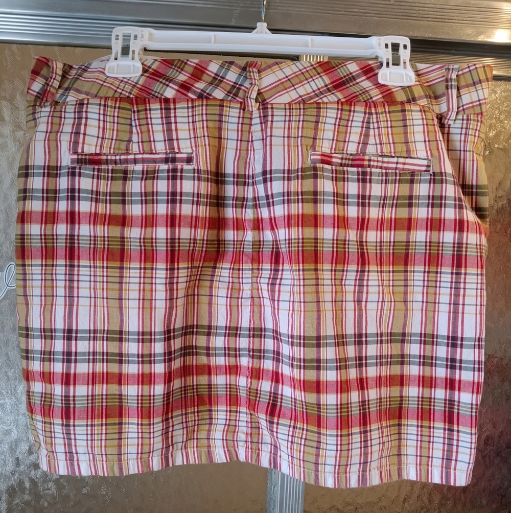 J. Crew Favorite Fit Plaid Mini Skirt Size 14 - Picture 2 of 3